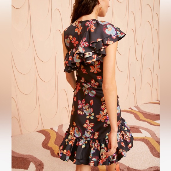 Ulla Johnson Candance Floral Ruffle Minidress Size 0 NWT - Picture 3 of 9